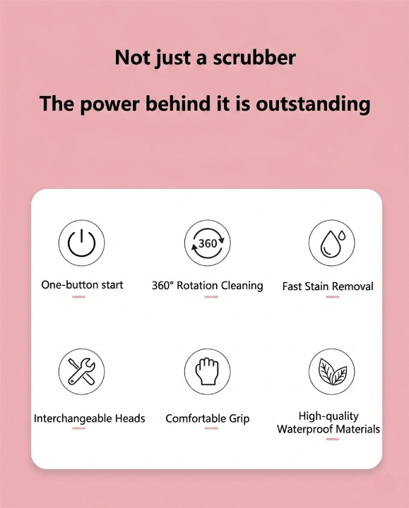 WashWarp™ Electric Spin Scrubber